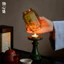 chân nến thủy tinh xanh lục bảo phong cách trung hoa cổ điển đèn nến thơm decor bàn trà thiền phụ kiện trang trí gốm sứ