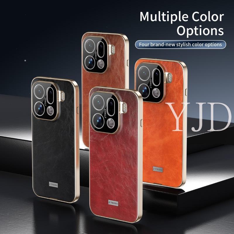 Ốp Lưng Cho OPPO Find X9S Họa Tiết Sáp Dầu Da Mạ Điện Khung Ống Kính Trong Suốt Cao Chống Rơi Vỏ Điện Thoại