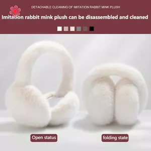 MJnmc Sang Trọng Bịt Tai Ấm Áp Chống Gió Chống Đông Bảo Vệ Tai Bịt Tai Mềm Mại Sang Trọng Bịt Tai Trang Trí Bịt Tai Mới