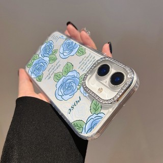Ốp điện thoại trong suốt in hoa thẩm mỹ cho Motorola Moto Edge 50 60 Fusion 40 NEO Edge 60 Pro G75 G15 Power G05 E15 S50 Vỏ kim cương giả chống rơi