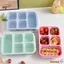 Hộp đựng đồ ăn nhẹ CHEESELY, Khay phục vụ giữ tươi bằng rơm lúa mì có nắp, Hộp đựng thực phẩm chống rò rỉ 5 ngăn di động Hộp đựng đồ ăn trưa