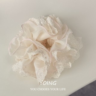 Yoing / Phong Cách Mới Phong Cách Hàn Quốc Cao Cấp Cảm Giác Tính Khí Phù Hợp Với Dây Buộc Tóc Ren Hoa Ngọt Ngào