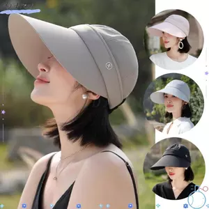 Mũ chống nắng DAYBREAK, Mũ chống nắng vành lớn có thể điều chỉnh chống tia cực tím cho nữ mùa hè, Kem chống nắng có thể gập lại thời trang có mũ có thể tháo rời Mũ bóng hàng đầu