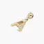 Mạ Đồng Vàng 18k DIY 26 Chữ Cái Tiếng Anh Bong Bóng Kẻ Sọc Zircon Mặt Dây Chuyền Tên Vòng Cổ