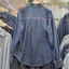 2026 Xuân Thu Phong Cách Mới Nữ Mặc Công Nghiệp Nặng Khoan Nóng Dài Tay Denim Áo Sơ Mi Thời Trang Rời S