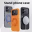 Ốp Lưng Cho Honor 600 Pro Nút Kim Loại Sạc Không Dây 360 ° Giá đỡ hợp kim xoay Tăng chiều cao máy ảnh Vỏ điện thoại chống rơi
