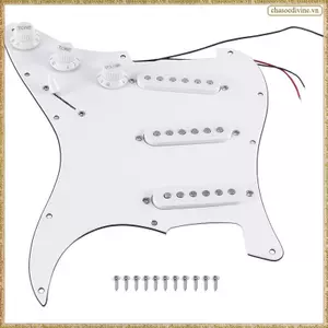 Đàn Guitar Điện SSS Cuộn Dây Đơn Có Dây Pickguard Scratch Plate 11 Lỗ 3Ply Cho Đàn Guitar SQ
