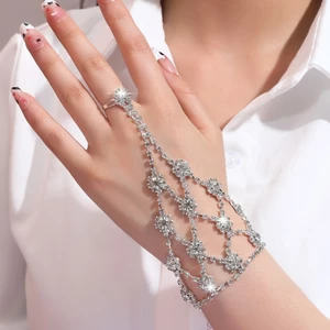Vẫn Full Kim Cương Hướng Dương Tay Mắt Cá Chân Dây Xích Vòng Một Mảnh Chất Lỏng Phụ Kiện 26.5.6