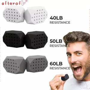 Máy tập hàm AFTEROF, 40 / 50 / 60Lbs Facial Chew Cắn cơ bắp Redefine Jawline Trainer, Bóng tập thể dục mặt Máy tập mặt cầm tay Double Chin Jawliner