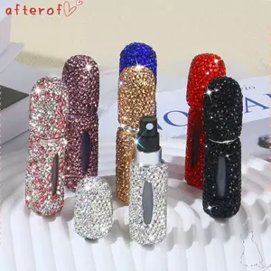 Chai Nước Hoa AFTEROF, Trống Với Xịt Thơm Bơm Atomizer Chai, Lấp Lánh Đổ Lại 5ml Parfum Atomizer Người Phụ Nữ