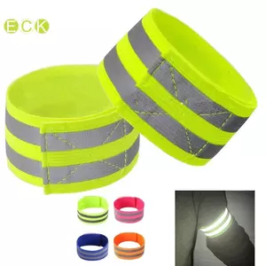 Dây phản quang Dây đai cánh tay LED Ánh sáng phản quang Cánh tay Dây đai an toàn để chạy bộ ban đêm Dây đeo cổ tay đi xe đạp Đẹp