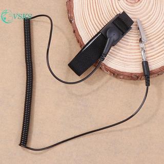 Chenlongshang Vòng Tay Kim Loại Chống Tĩnh Điện Có Thể Điều Chỉnh Cáp Xả Dây Đeo Tay Dây Nối Đất Tay Dây Không Dây Kẹp EN