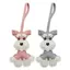 Schnauzer Chó Móc Khóa Mặt Dây Chuyền Da PU Túi Chó Quyến Rũ Sưu Tập Trang Trí Cho Thanh Thiếu Niên Nam Nữ Trẻ Em sonlekvn