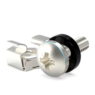 Bộ ốc vít M6x16mm đen bạc cho tủ máy chủ 10 bộ Kích thước: M6 x 16mm،Mạ kẽm،Bắt tủ rack, tủ mạng