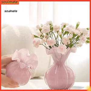 Linh hồn| Bình thủy tinh trang trí Bình hoa để bàn Bình hoa thủy tinh nhỏ có túi đựng tiền Thiết kế mở – Giá đỡ sắp xếp hoa trang trí cho phòng Bàn trong nhà Centerpiec