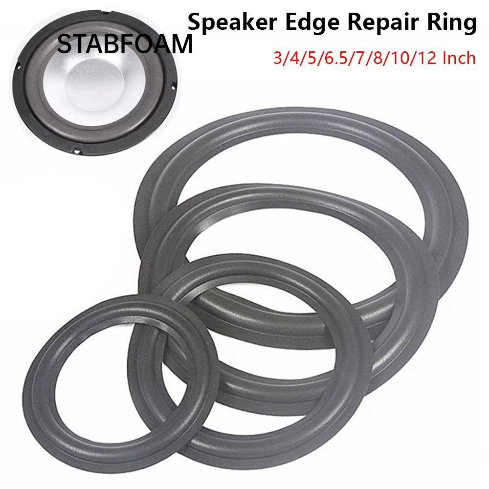 STABFOAM Vòng sửa chữa cạnh loa siêu trầm, cao su, bọt, bền, nhiều kích cỡ 3-12 inch, phụ kiện thay thế
