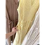 Đầm linen muối tiêu cổ V xếp li nhuyễn dáng maxi xoè dài có túi + dây cột eo MyaHouse