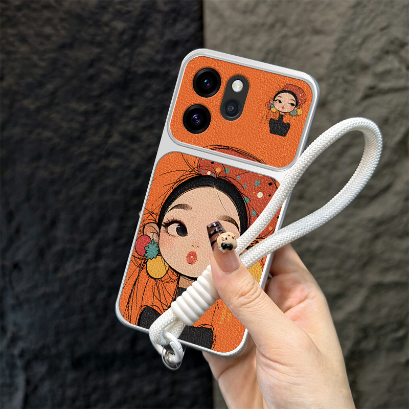 Ốp Lưng PBZZ Cho OPPO Reno 15 pro MAX reno15 Reno 15F 5g Vỏ Điện Thoại Lo Âu Vỏ Mềm Silicon Chống Sốc Thiết Kế Mới Thẩm Mỹ Hoạt Hình Dễ Thương Có Dây Buộc Cho Bé Gái TBDTMD1