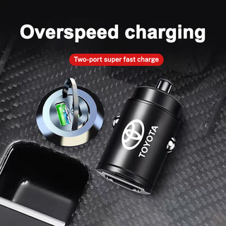 Bộ sạc ô tô 200W USB Type-C Bộ chuyển đổi sạc nhanh Phụ kiện ô tô cho Toyota Prado Rav4 Hilux Prius Corolla Camry Yaris Auris
