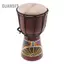 Guansfs 6in Trống Djembe Châu Phi Chạm Khắc Gỗ Chắc Chắn Da Dê Nhạc Cụ Truyền Thống