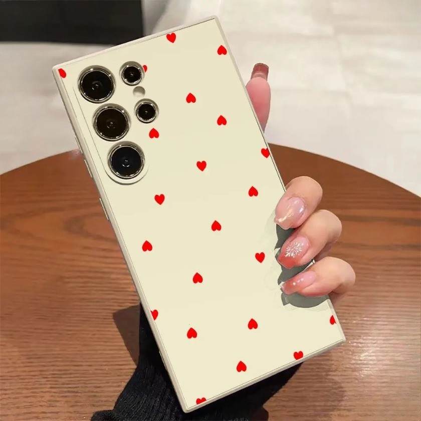 Ốp Điện Thoại Trái Tim Tình Yêu Nhỏ Màu Đen Cho OPPO A5 A6 Pro A3 Pro A3X A16 A17 A57 A6X Ốp lưng TPU Mềm Chống Sốc