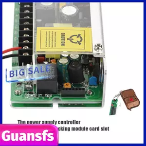 Guansfs Guansfs AC110V-240V Đầu Vào 12V/5A Nguồn Điện Cho Cửa Ra Vào Hệ Thống Điều Khiển Truy Cập Công Tắc Khóa Từ Xa Thay Thế