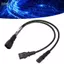Guansfs Ngắn Bộ Lưu Điện Máy Chủ Bộ Chia Cổng Cáp Cho Màn Hình PC Máy In C14 Sang Dual 5 15R C13 Dây