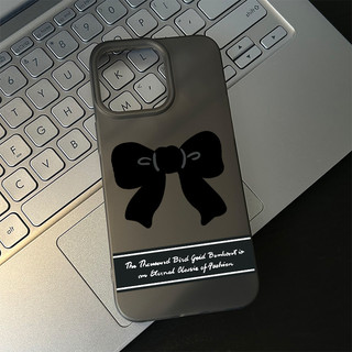 Ốp lưng thư cho iPhone 17 16 15 14 13 12 11 7 8  Hình ảnh chính nơ đen XS XR XSMAX  silicon TPU mềm điện thoại trầyrơi