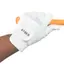 TOBIEMON Microfiber Golf Gloves for Left Hand - White (Various Sizes)