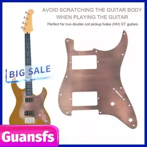 Guansfs Huairdum Guitars Pickguard và Tấm lưng Chất liệu kim loại bền chắc với thiết kế bề ngoài trang nhã dành cho bạn bè Gia đình trẻ em Những người yêu thích nhạc cụ