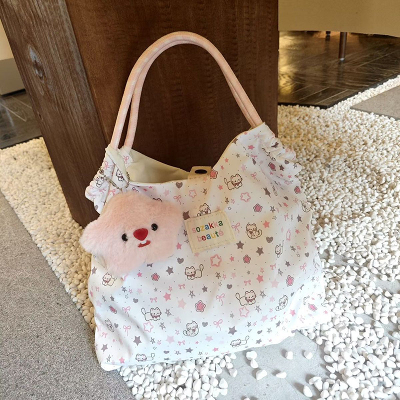GC2 2026 Phong Cách Hàn Quốc Dễ Thương Hello Kitty Túi Đeo Vai Phong Cách Đa Năng Dung Tích Lớn Đi Lại Túi Tote CG2