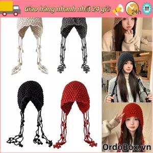 Mũ bảo vệ tai ORDOBOX dệt kim từ len ấm áp, chống gió, phù hợp thu đông