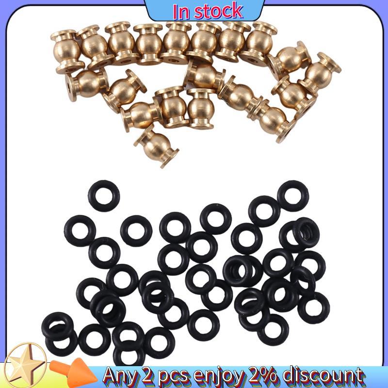 Còn hàng-20 Chiếc Bóng Xoay RC Xe Khớp Bóng Có Vòng Chữ O Cho 1 / 24 RC Xe Bánh Xích SCX24 Nâng Cấp Các Bộ Phận