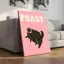 Modern Popular Black Cat Food Canvas Painting Fun Animal Art Home Wall Decor Canvas Poster
