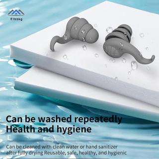 Nút tai cách âm ELBBKG để ngủ Miếng đệm tai silicon mềm Bảo vệ tiếng ồn Du lịch Bảo vệ tái sử dụng Nút âm thanh Nút tai mới