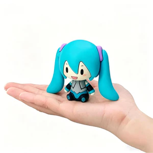 Hatsune Miku Q Phiên Bản FuFu Cười Biểu Hiện Ngồi Mini Hình Khung Xe Trang Trí Anime Sưu Tập Hình Đồ Chơi Dành Cho Người Hâm Mộ