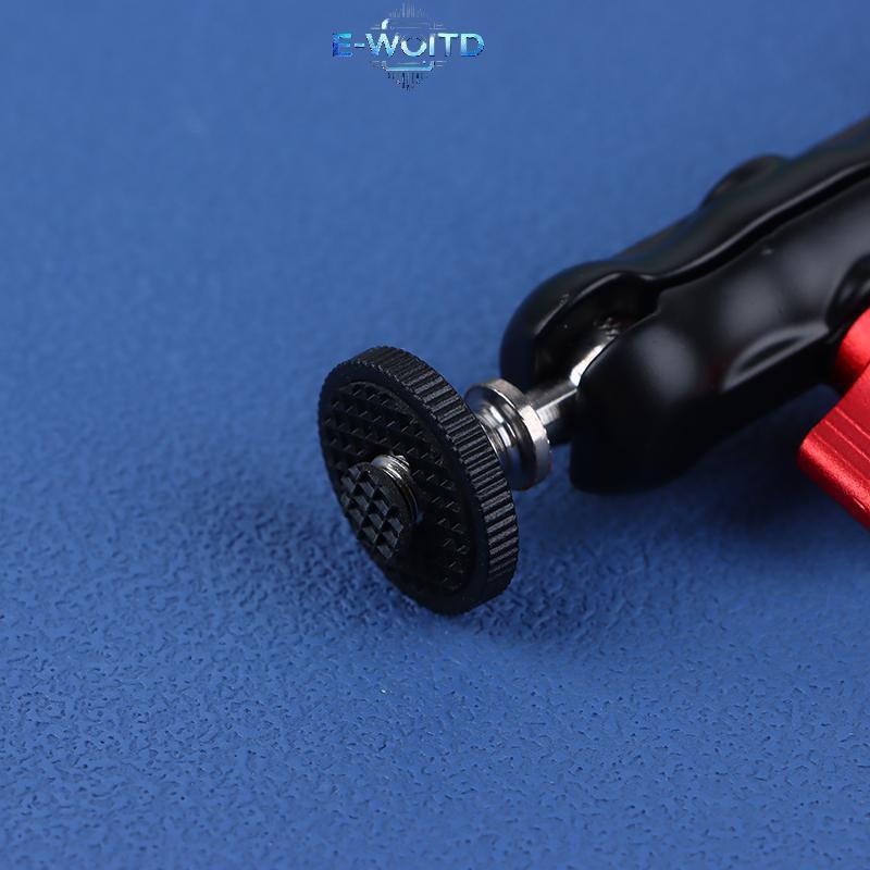 Kẹp hợp kim nhôm E-WOITD có đầu bóng đôi Magic Arm Kẹp 1 / 4 '' 3 / 8 '' Lỗ cho điện thoại Video Mount Camera Màn hình LED Mic E-WOITD