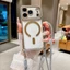 Dây đeo chéo có thể tháo rời cho iPhone 17 Pro Max Dây đeo kim cương Vỏ điện thoại cho iPhone Air 17 16 15 14 13 ProMax cho vỏ từ tính