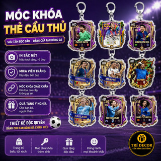 Móc Khóa FC Mobile Móc Khóa Bóng Đá Thẻ Cầu Thủ Messi, , Beckham, Torres, Mbappé... Sưu Tm- decor
