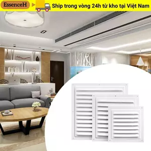 Vỏ thông gió ESSENCEH, Vỏ hệ thống không khí bằng hợp kim nhôm Lưới tản nhiệt thông hơi, 100 / 150 / 200 / 250 / 300 / 400mm Cửa thoát khí Cửa sổ kim loại Lỗ thông hơi vuông