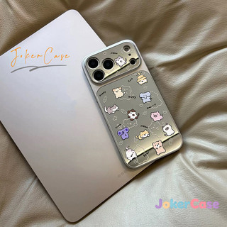 Ốp Lưng Cho IPhone 15 11 16 17 12 13 14 Pro Max 7 15 16 8 Plus XR XS MAX Cô gái mềm mại Vỏ gương động vật dễ thương