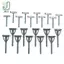 Bộ 10 DIY Nghệ Thuật Cây Hoa Thổ Cẩm với Kẹp Cố Định Hình Chữ T Tam Giắc cho Trang Sức Cưới