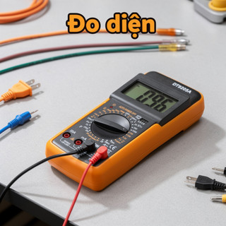 Đồng hồ vạn năng kỹ thuật số DT9205A AC DC Điện áp dòng điện trở Điện dung Transistor Tester LCD