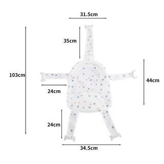 Lưới tắm cho bé Sling Lưới ghế chống trượt thoáng khí có thể điều chỉnh đầu mềm hỗ trợ bồn tắm