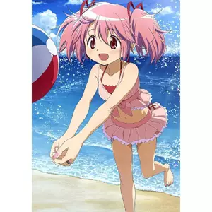 Puella Magi Madoka Magica Anime Poster, Cô Gái Ma Thuật Dễ Thương Nghệ Thuật Treo Tường Thẩm Mỹ 2D, Tranh Canvas Chống Thấm Nước Không Khung, Phòng Ngủ Anime Merch Trang Trí Nhà Cửa