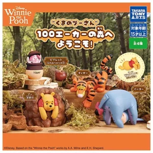 Đồ chơi viên nang T-ARTS Nhật Bản có sẵn Disney Winnie the Pooh bị mắc kẹt trong rừng B4S2
