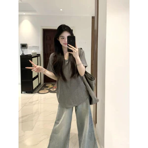 Real Price 341 # [Vải Quảng Châu 92 Viscose 8 Spandex 260g] Áo thun dáng rộng 3 màu26042806