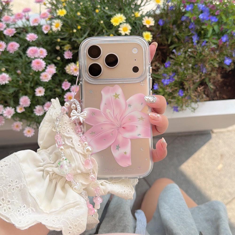 Ốp Lưng Cứng Tương Thích Với iPhone 13 14 14Pro 14ProMax 15 15Pro 15ProMax 16 16Pro 16ProMax 17 17Pro 17ProMax Ốp Họa Tiết Hoa Ngôi Sao