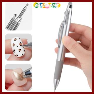 Bút chấm móng nghệ thuật OAKANDME 4 trong 1, thiết kế bấm, nhiều kích thước, dụng cụ vẽ móng chuyên nghiệp