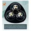 16 Bánh xe xoay Mini bằng kim loại Bánh xe tự dính Ròng rọc tự dính xoay 360 độ